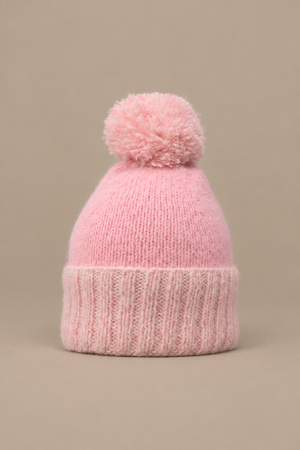 Zita ~ alpaca knit hat, powder pink mélange