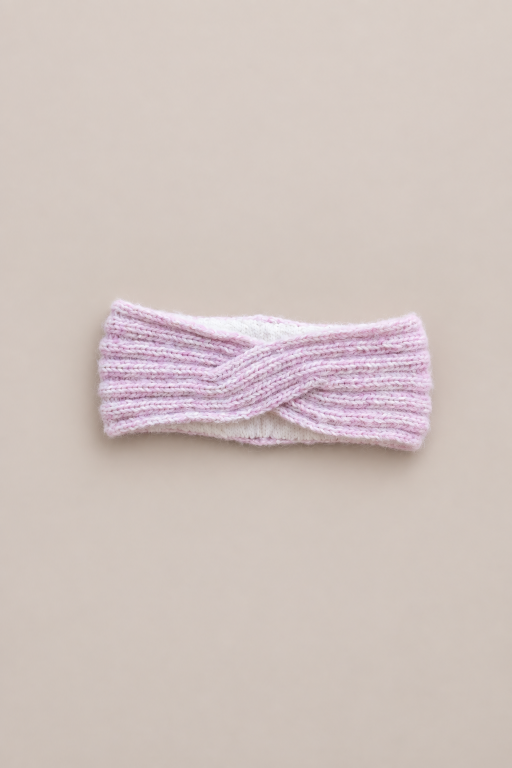 ZENA alpaca headband powder pink/cloudy white